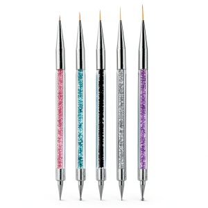 AIBEE Double Ended Nail Brush Set Premium Design-0