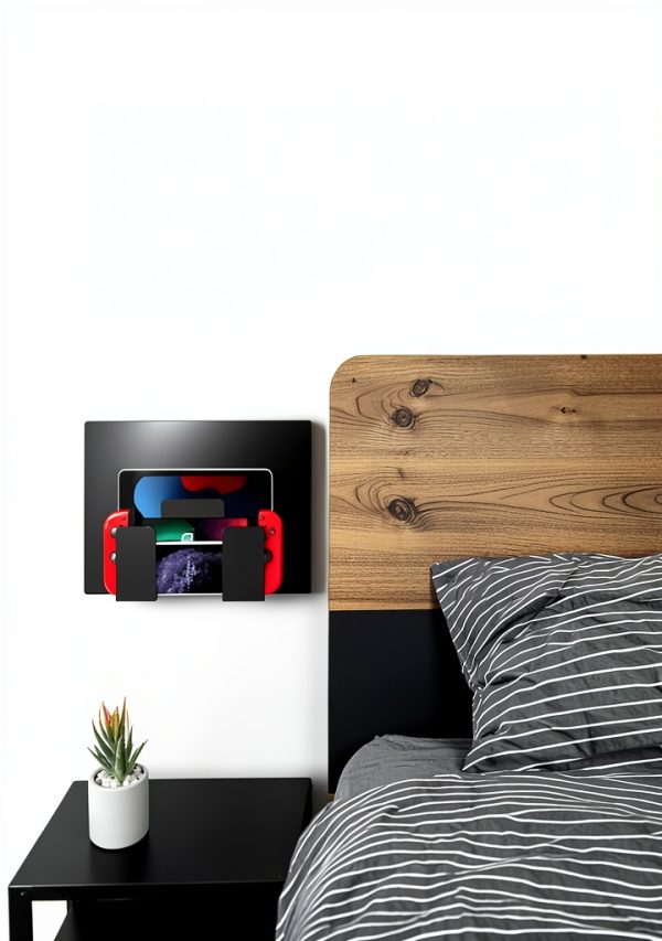 Wall Mount by NOTMBESTM Metal Laptop Shelf Black-4