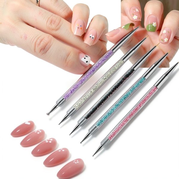 AIBEE Double Ended Nail Brush Set Premium Design-2