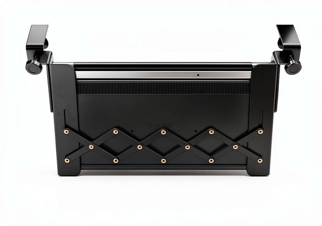 Installing LUKETURE Under Desk Laptop Mount on a wooden desk