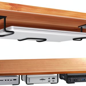 Teridokor 3pcs Under Desk Laptop Mounts Aluminum-0