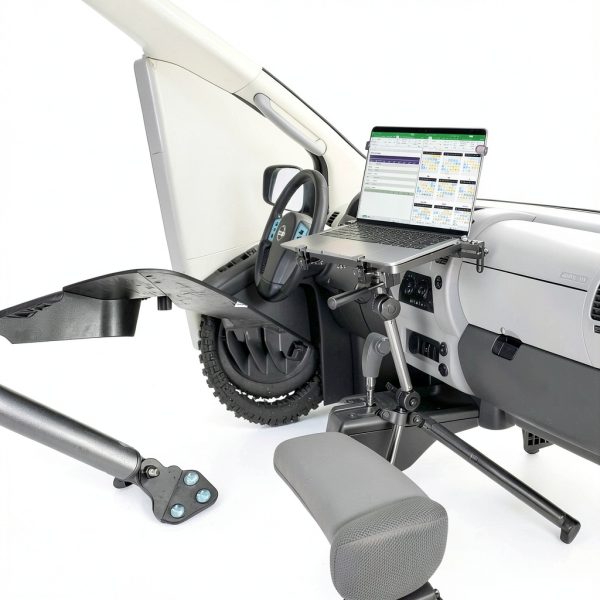 Mount-It! Laptop Car Mount Steel Adjustable 17in for Field-6