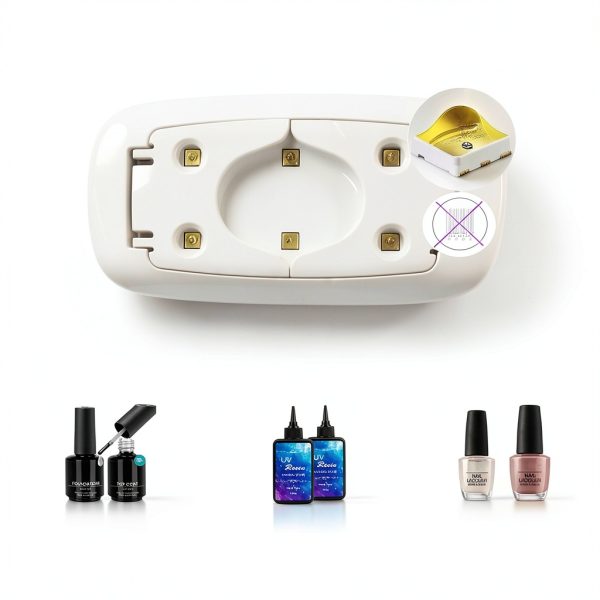 Kepma Nail Dryer LED Lamp Resin White Minimalist-1