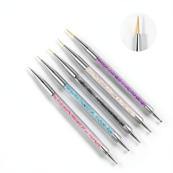 AIBEE Double Ended Nail Brush Set Premium Design-3