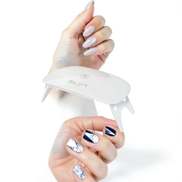 Kepma Nail Dryer LED Lamp Resin White Minimalist-7