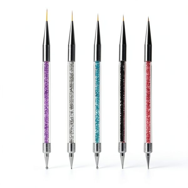 AIBEE Double Ended Nail Brush Set Premium Design-4