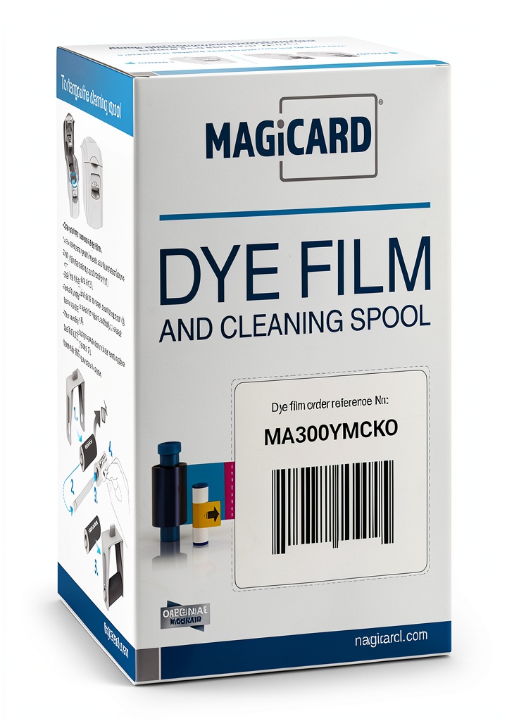 Magicard BadgePass full color YMCKO dye film packaging