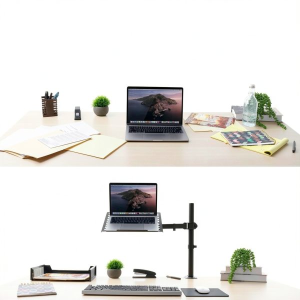 Mount-It Laptop Desk Mount Black Metal-1