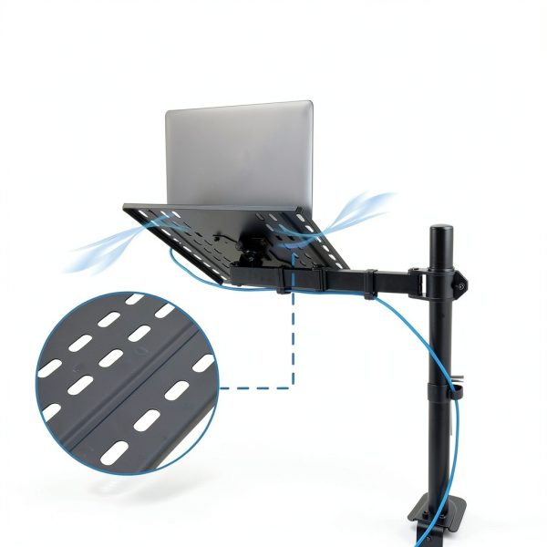 Mount-It Laptop Desk Mount Black Metal-7