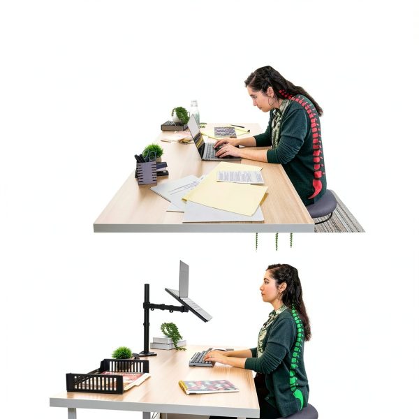 Mount-It Laptop Desk Mount Black Metal-4