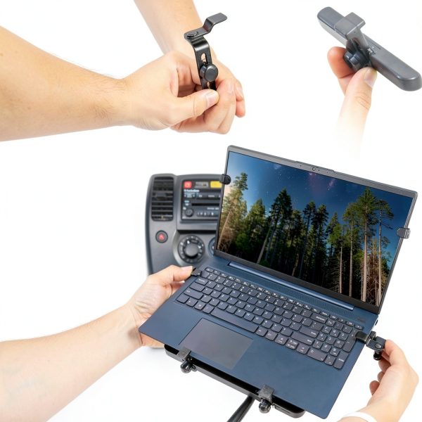 Mount-It! Laptop Car Mount Steel Adjustable 17in for Field-4