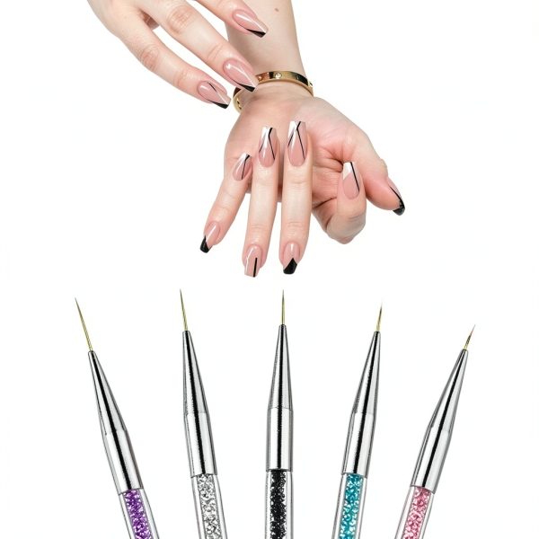 AIBEE Double Ended Nail Brush Set Premium Design-1