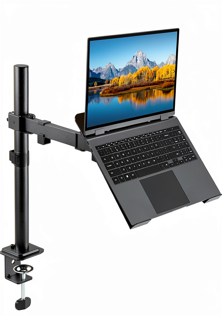 Installing HIPPOFLEX Laptop Mount Arm on a wooden desk
