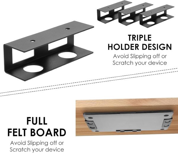 ZenQeek Under Desk Laptop Mount Black-1