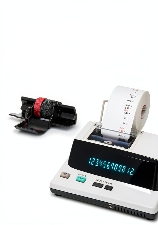 YUANQIMM IR40T Calculator Ribbon Plastic Black Red-1