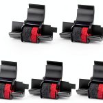 YUANQIMM IR40T Calculator Ribbon Plastic Black Red-0