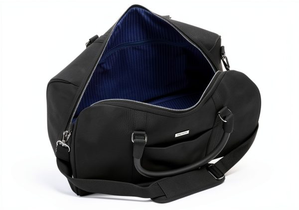 TaylorMade Golf Duffel Bag Signature Large Black Leather Duffle-1