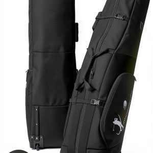 Golf Duffel Bag SLINRKE Black 40L Waterproof Travel Golf Bag-0