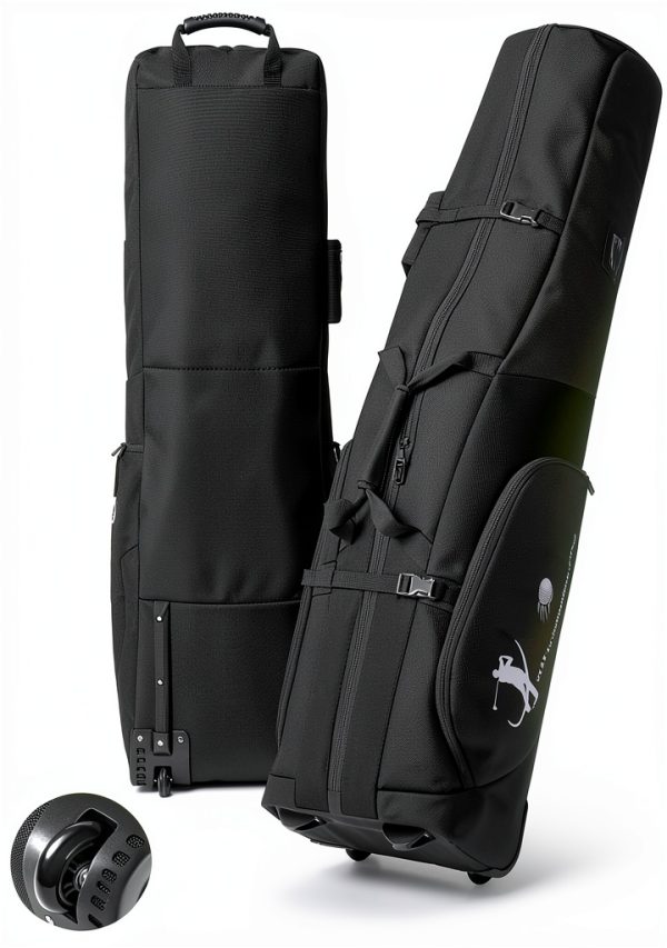 Golf Duffel Bag SLINRKE Black 40L Waterproof Travel Golf Bag-0