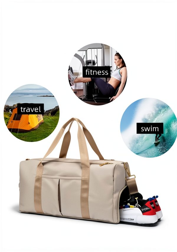 Golf Duffel Bag Scott Edward Waterproof Nylon with Shoe Compartment-3
