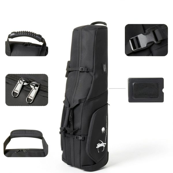 Golf Duffel Bag SLINRKE Black 40L Waterproof Travel Golf Bag-2