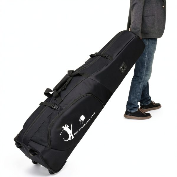 Golf Duffel Bag SLINRKE Black 40L Waterproof Travel Golf Bag-5
