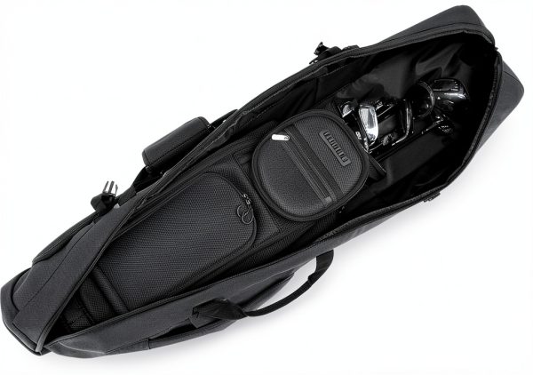 Golf Duffel Bag SLINRKE Black 40L Waterproof Travel Golf Bag-3