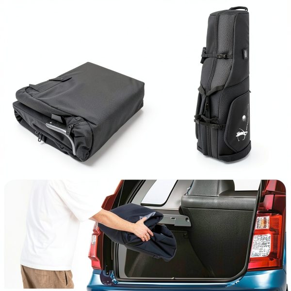 Golf Duffel Bag SLINRKE Black 40L Waterproof Travel Golf Bag-1