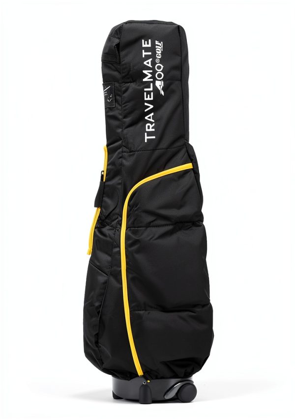 Travel Golf Bag A99 Black/Gold 6‑Way Divider with Wheels and TSA Lock-4