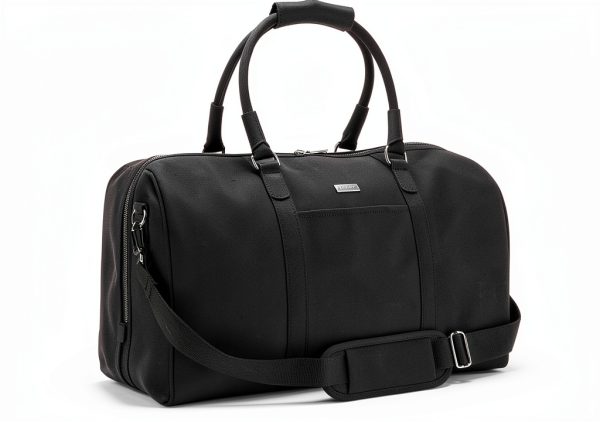TaylorMade Golf Duffel Bag Signature Large Black Leather Duffle-0
