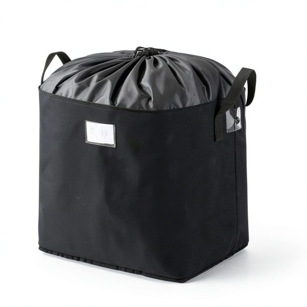 Travel Duffel Bag Pemoupnd Classic Nylon Black Medium Size-2