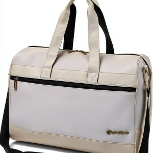 TaylorMade Golf Duffel Bag TJ084 White Synthetic Leather-0