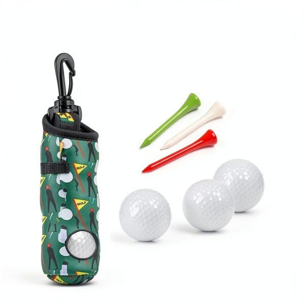 Golf Bag with Hook,Golf Bag Portable Organizer,Golf Accessories - Dark Green-2