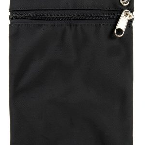 Golf Tee Bag, 7 x 5.5 Inch Black Golf Tee Pouch with Metal Clip, Novelty Pattern Combines Practicality with a Unique Appearance for Storage Valuable Items and Golf Ball Accessories-0