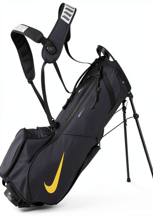 Nike Air Hybrid Golf Bag Black/Gold with Detachable Max Air Straps-4