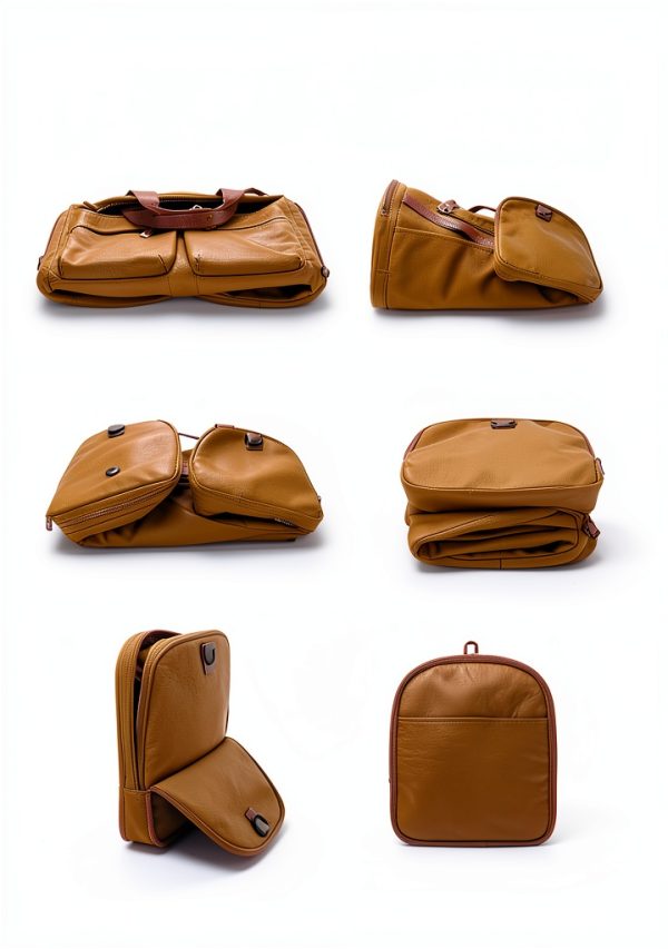Women's Gym Sports Tote Duffle Bag,Wet Pocket & Shoe Compartment, Overnight Weekender Travel Carry-On,Ideal for Swimming, Dance, Ballet,Brown-1