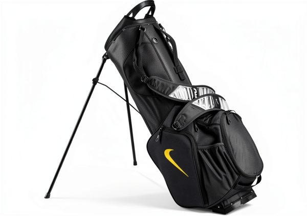 Nike Air Hybrid Golf Bag Black/Gold with Detachable Max Air Straps-3