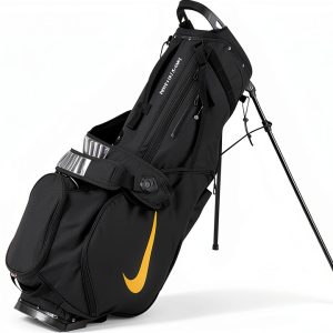 Nike Air Hybrid Golf Bag Black/Gold with Detachable Max Air Straps-0