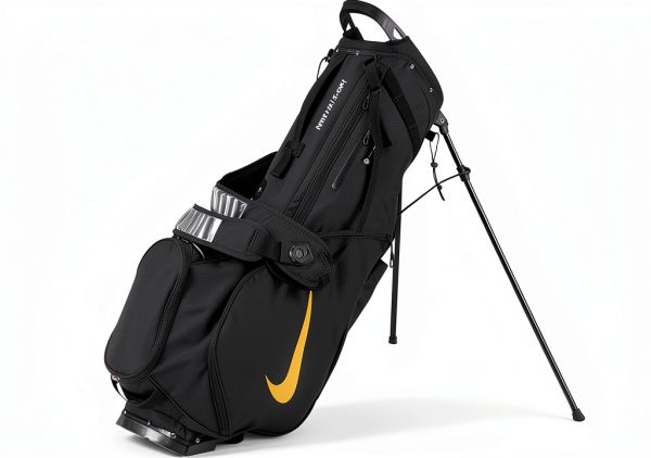 Nike Air Hybrid Golf Bag Black/Gold with Detachable Max Air Straps-0