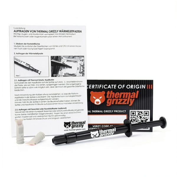 Thermal Grizzly Kryonaut Extreme - 2 Gram - Extremly High Performance Thermal Paste - for Maximum Thermal Conductivity While Overclocking CPU/GPU/PS4/PS5/Xbox-7